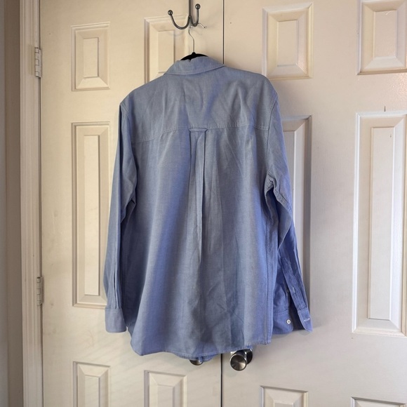 Chaps Men’s Light Blue Casual Button-Down Shirt Long Sleeve Size Large - Picture 6 of 8